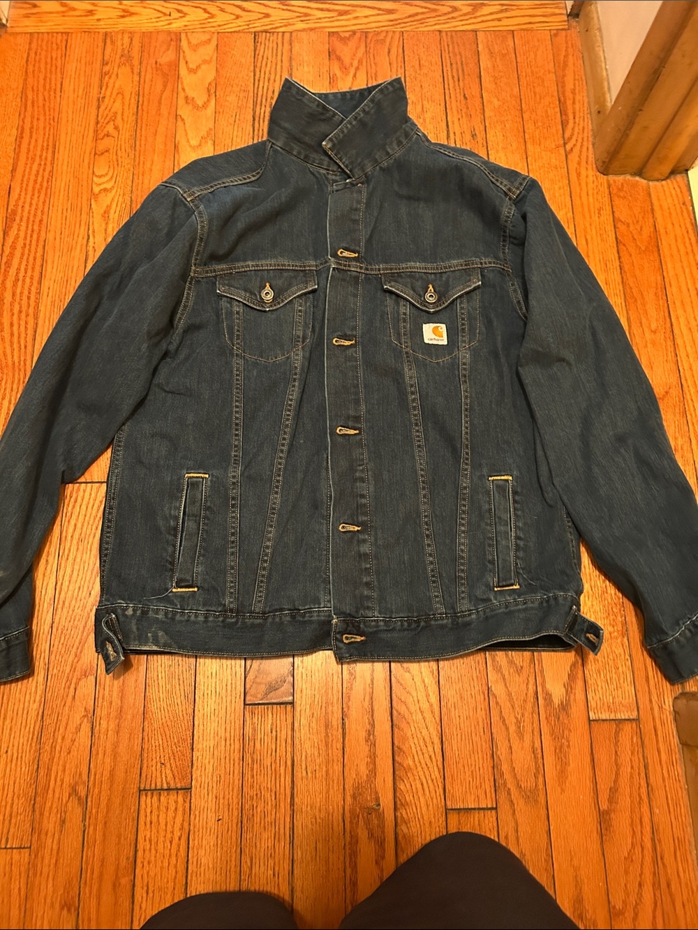 Carhartt Men's Indigo Denim Work Jacket
